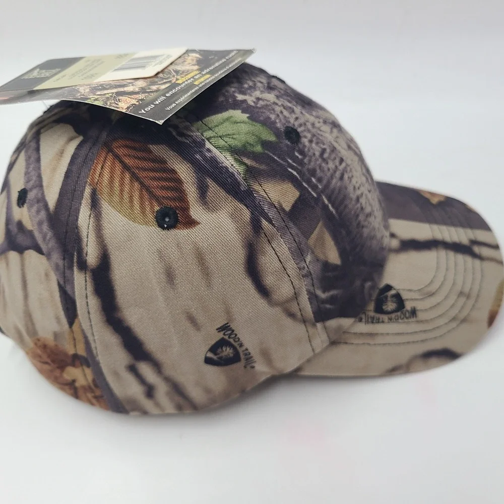 Big Bill Hat Adjustable Camo Beige Blank Hunting Outdoors Wood'n Trail Dad Men
